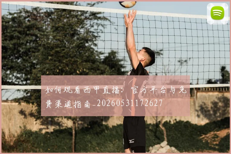 如何观看西甲直播：官方平台与免费渠道指南_20260531172627