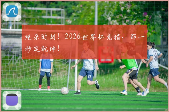 绝杀时刻！2026世界杯竞猜，那一秒定乾坤！